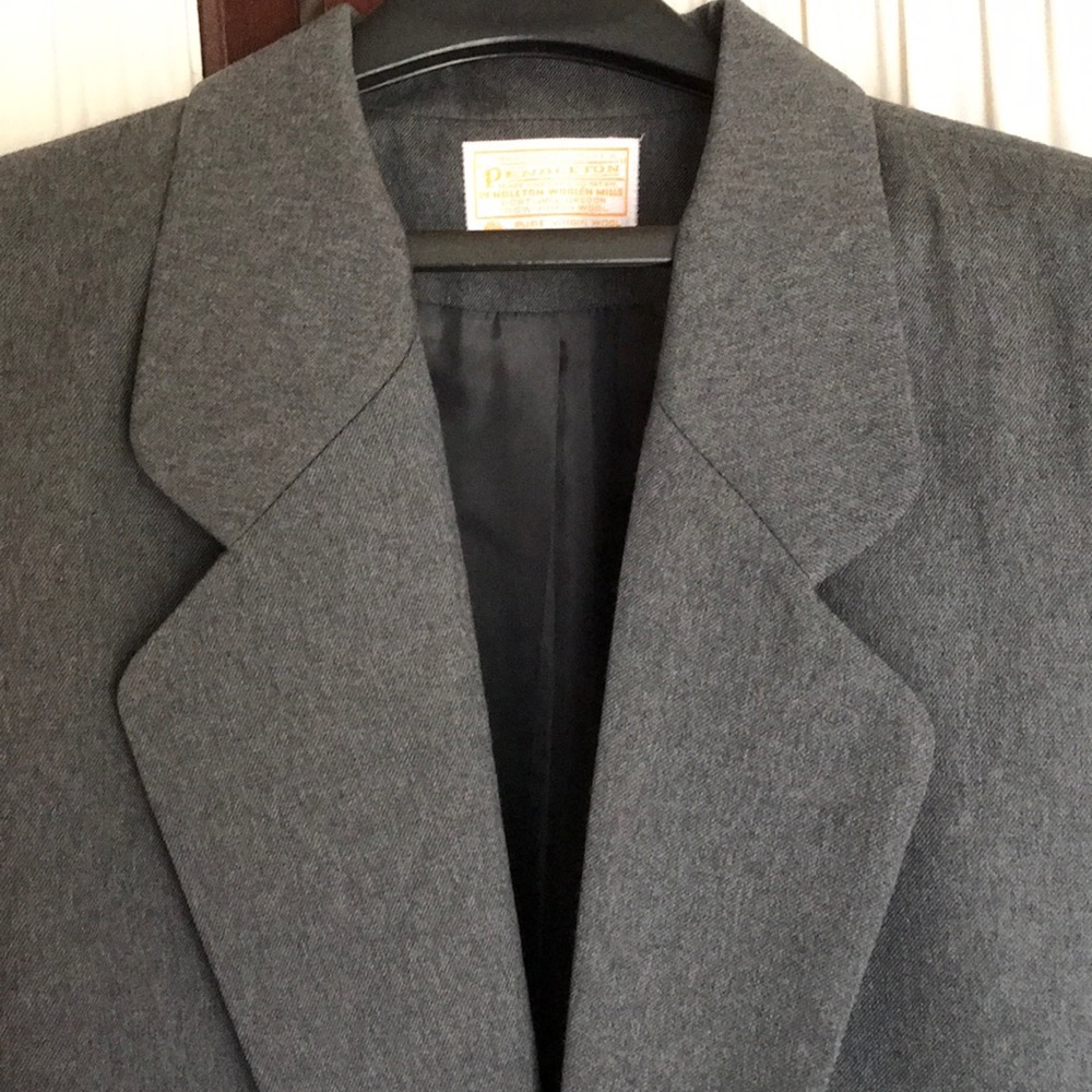Pendleton Suit Blazer Jacket Sz L - image 1